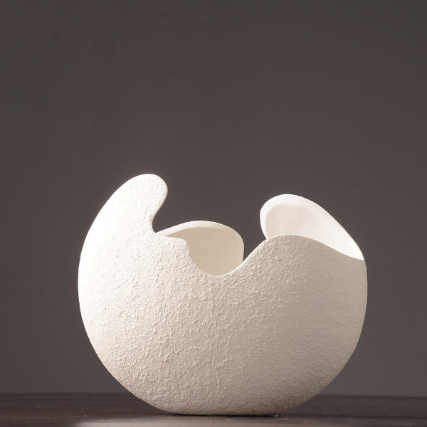 Witte Keramieken Decoratievaas