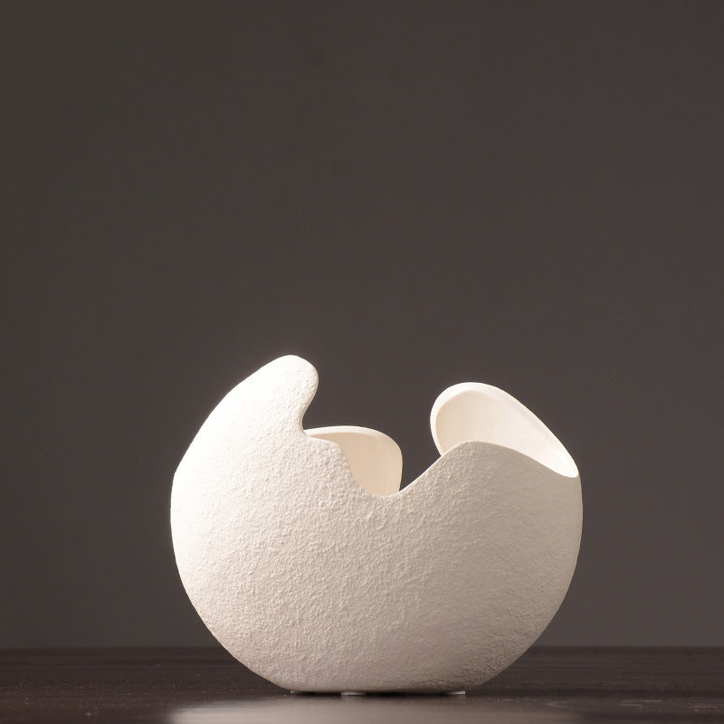 Witte Keramieken Decoratievaas