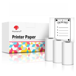 Phomemo T02 Mini Printer - Self-Adhesive Labels - Suitable for DIY Photos, Texts, Study Notes - 50/53 mm